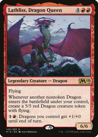 Lathliss, Dragon Queen [Core Set 2019] | Enigma On Main