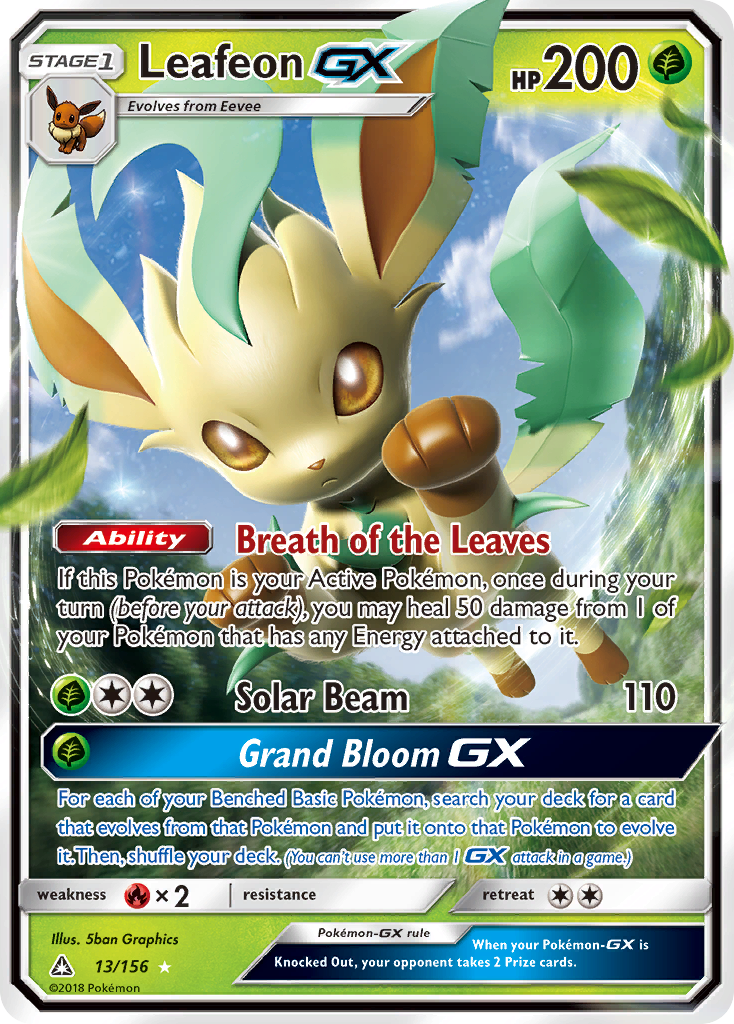 Leafeon GX (13/156) [Sun & Moon: Ultra Prism] | Enigma On Main