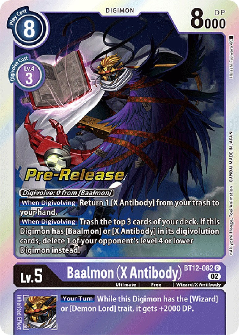 Baalmon (X Antibody) [BT12-082] [Across Time Pre-Release Cards] | Enigma On Main