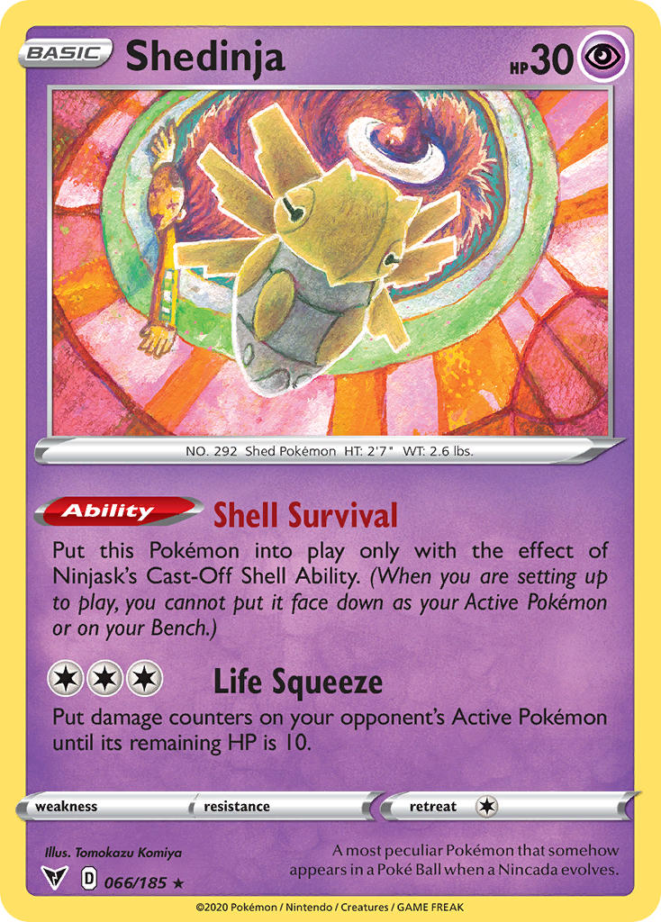 Shedinja (066/185) [Sword & Shield: Vivid Voltage] | Enigma On Main