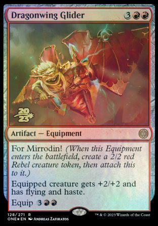 Dragonwing Glider [Phyrexia: All Will Be One Prerelease Promos] | Enigma On Main