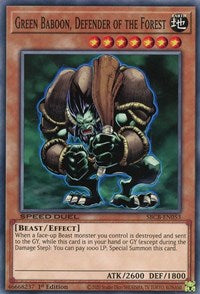 Green Baboon, Defender of the Forest [SBCB-EN053] Common | Enigma On Main