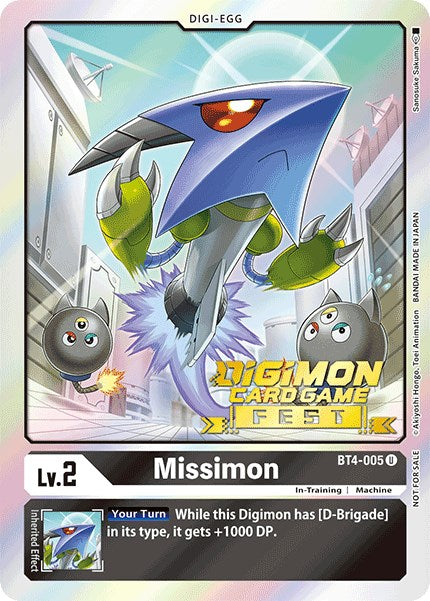 Missimon [BT4-005] (Digimon Card Game Fest 2022) [Great Legend Promos] | Enigma On Main