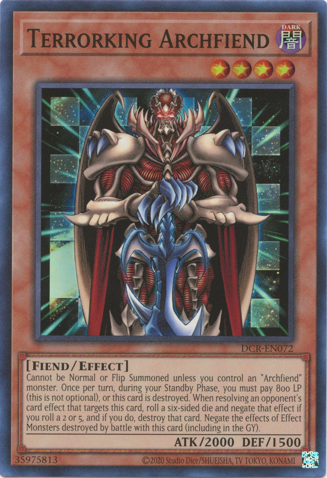 Terrorking Archfiend (25th Anniversary) [DCR-EN072] Super Rare | Enigma On Main