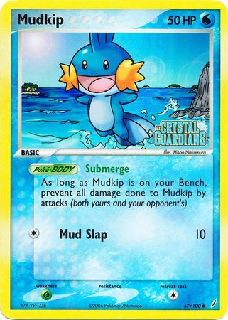 Mudkip (57/100) (Stamped) [EX: Crystal Guardians] | Enigma On Main