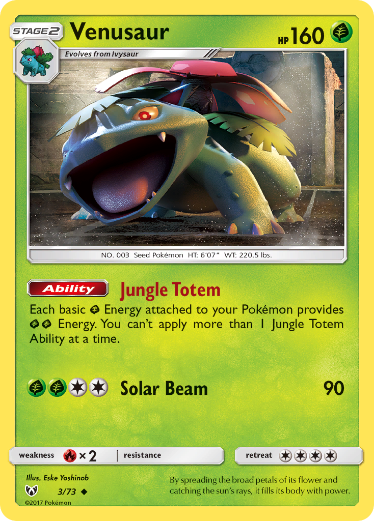 Venusaur (3/73) [Sun & Moon: Shining Legends] | Enigma On Main