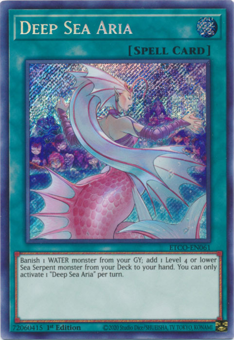 Deep Sea Aria [ETCO-EN061] Secret Rare | Enigma On Main