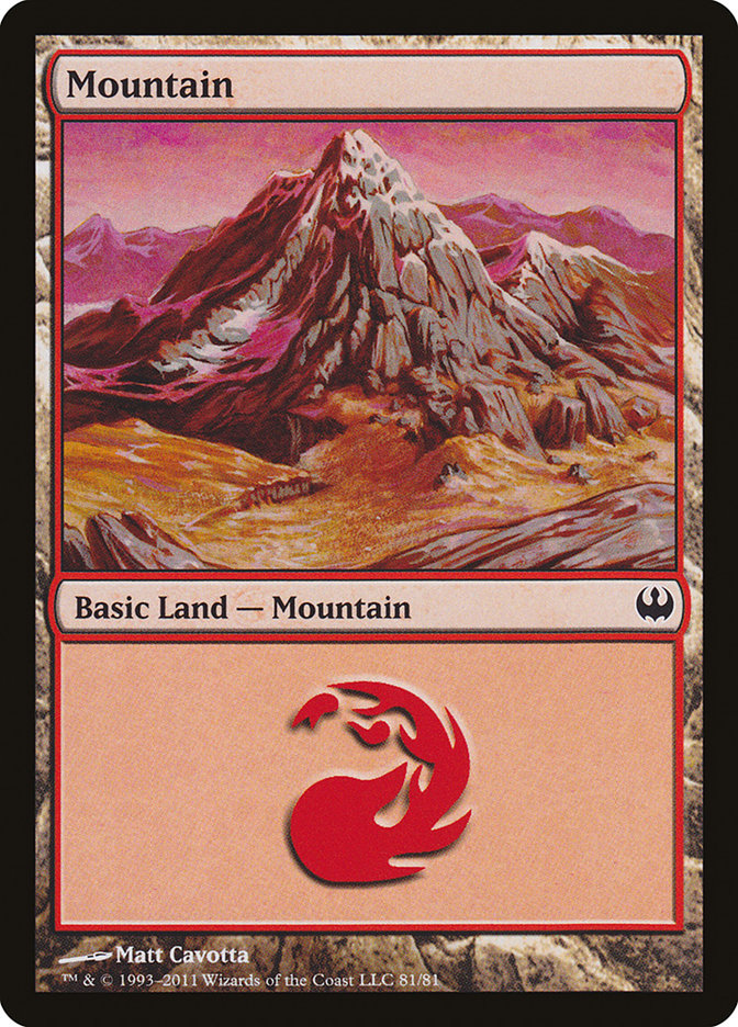 Mountain (81) [Duel Decks: Knights vs. Dragons] | Enigma On Main