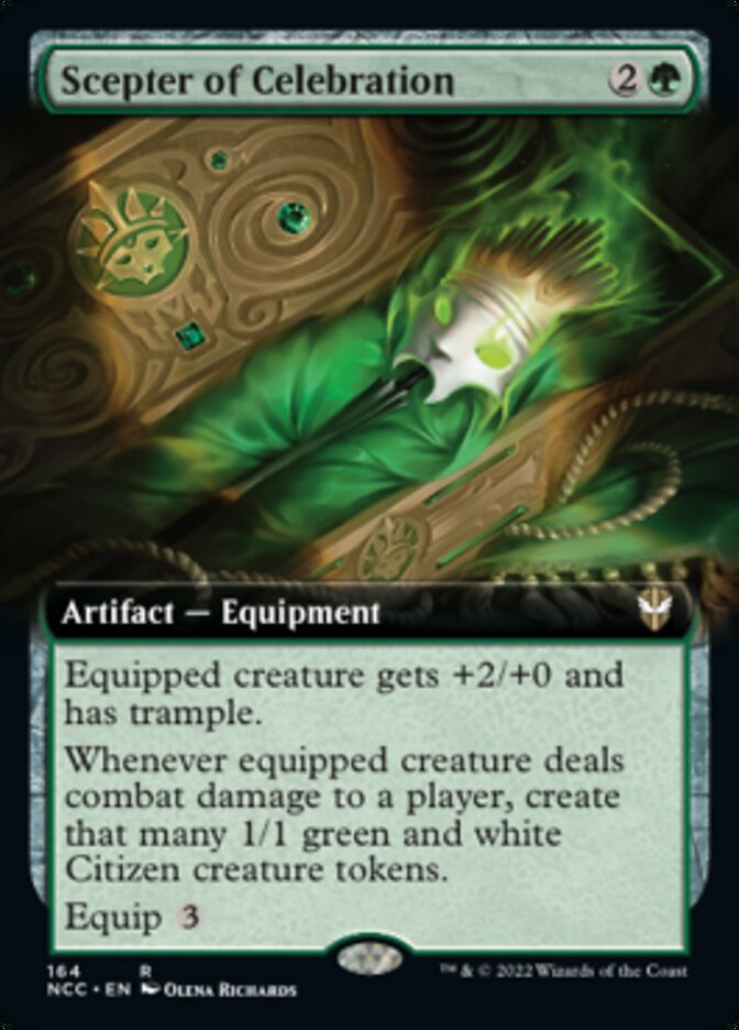 Scepter of Celebration (Extended Art) [Streets of New Capenna Commander] | Enigma On Main