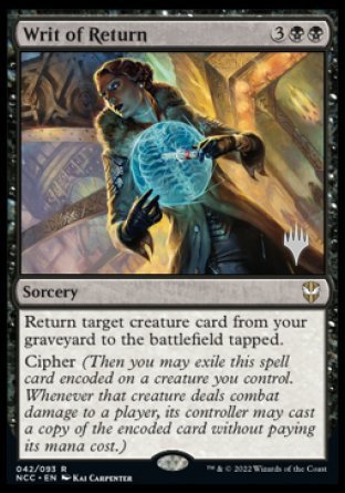 Writ of Return (Promo Pack) [Streets of New Capenna Commander Promos] | Enigma On Main