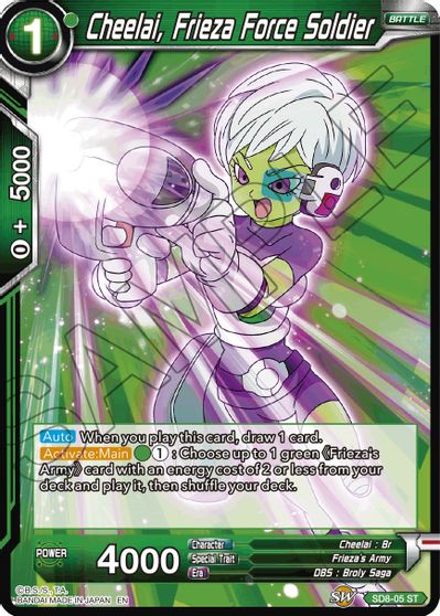 Cheelai, Frieza Force Soldier (Reprint) (SD8-05) [Battle Evolution Booster] | Enigma On Main