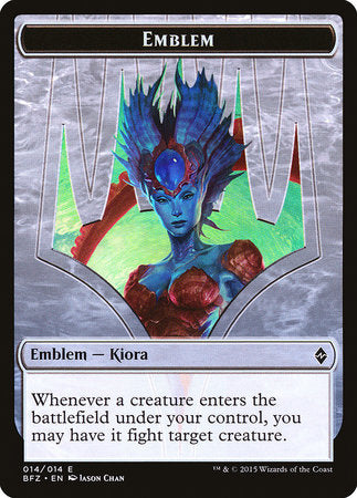 Emblem - Kiora, Master of the Depths [Battle for Zendikar Tokens] | Enigma On Main