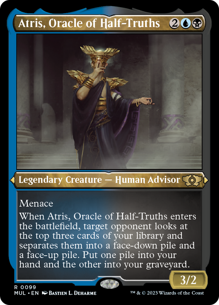 Atris, Oracle of Half-Truths (Foil Etched) [Multiverse Legends] | Enigma On Main