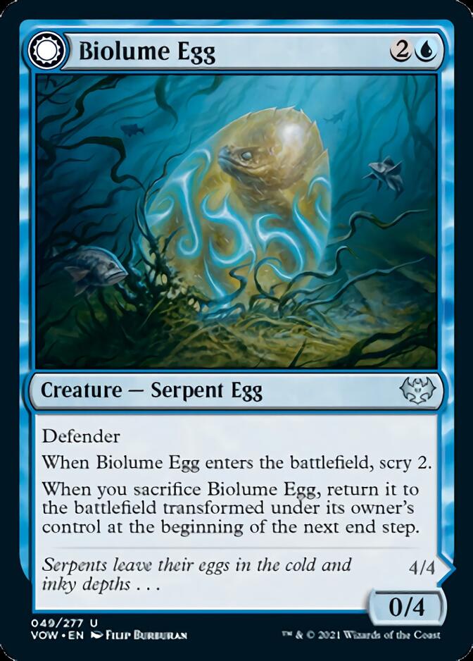 Biolume Egg // Biolume Serpent [Innistrad: Crimson Vow] | Enigma On Main