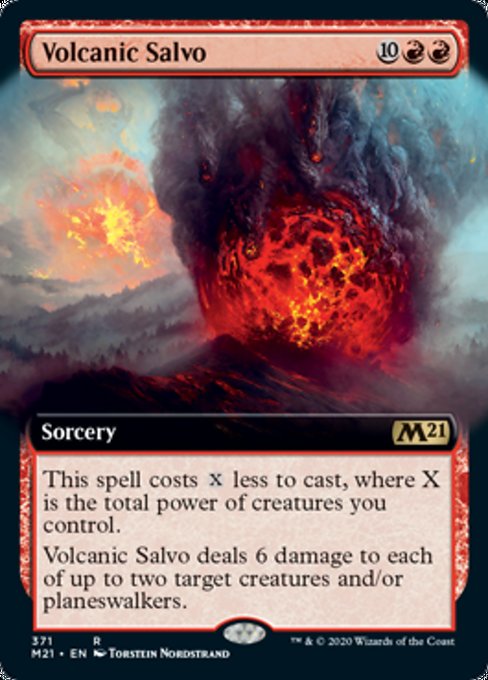 Volcanic Salvo (Extended Art) [Core Set 2021] | Enigma On Main