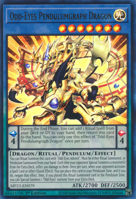 Odd-Eyes Pendulumgraph Dragon [MP23-EN079] Ultra Rare | Enigma On Main