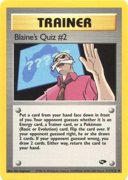 Blaine's Quiz #2 (111/132) [Gym Challenge Unlimited] | Enigma On Main