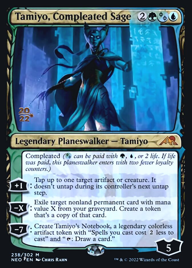 Tamiyo, Compleated Sage [Kamigawa: Neon Dynasty Prerelease Promos] | Enigma On Main