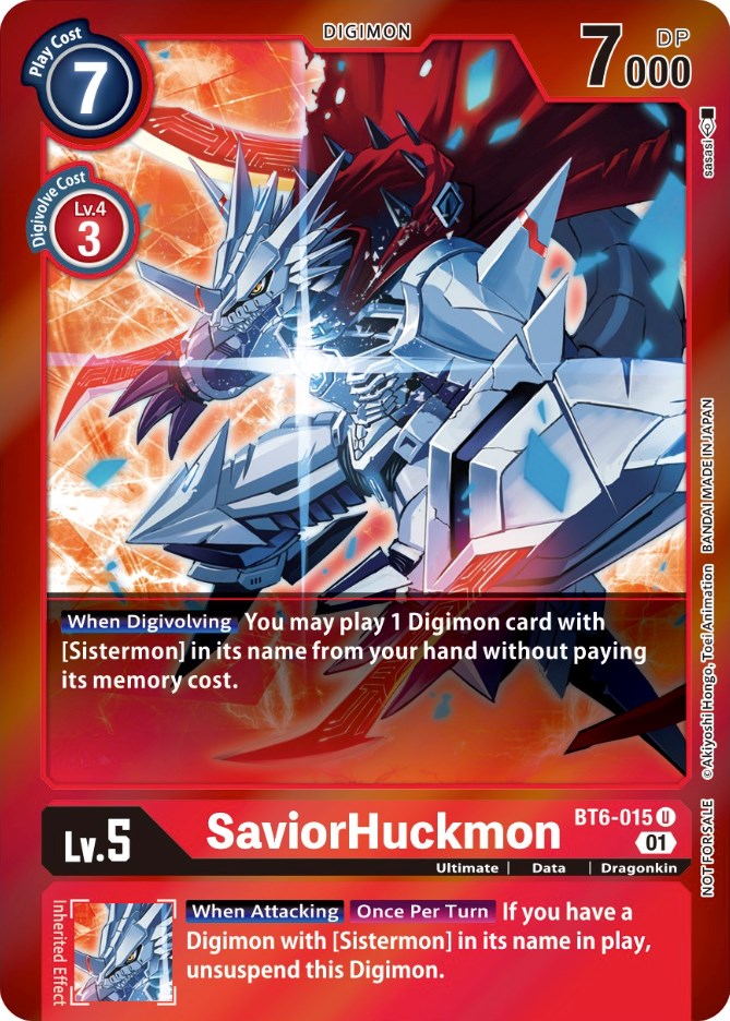 SaviorHuckmon [BT6-015] (Event Pack 3) [Double Diamond Promos] | Enigma On Main