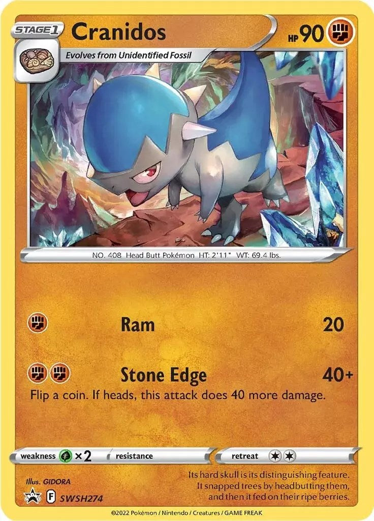 Cranidos (SWSH274) [Sword & Shield: Black Star Promos] | Enigma On Main