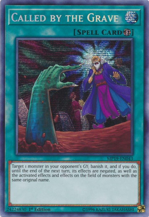 Called by the Grave [MP19-EN043] Prismatic Secret Rare | Enigma On Main