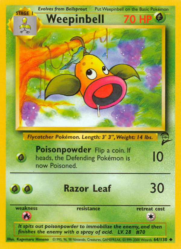 Weepinbell (64/130) [Base Set 2] | Enigma On Main