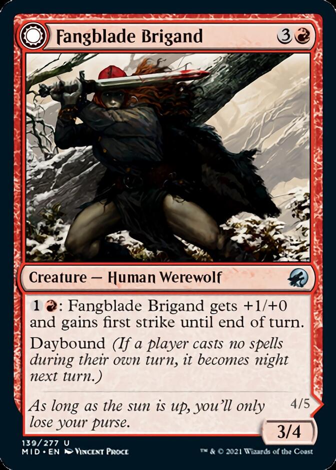 Fangblade Brigand // Fangblade Eviscerator [Innistrad: Midnight Hunt] | Enigma On Main