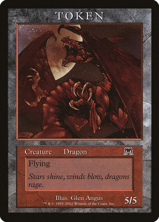 Dragon Token (Onslaught) [Magic Player Rewards 2002] | Enigma On Main