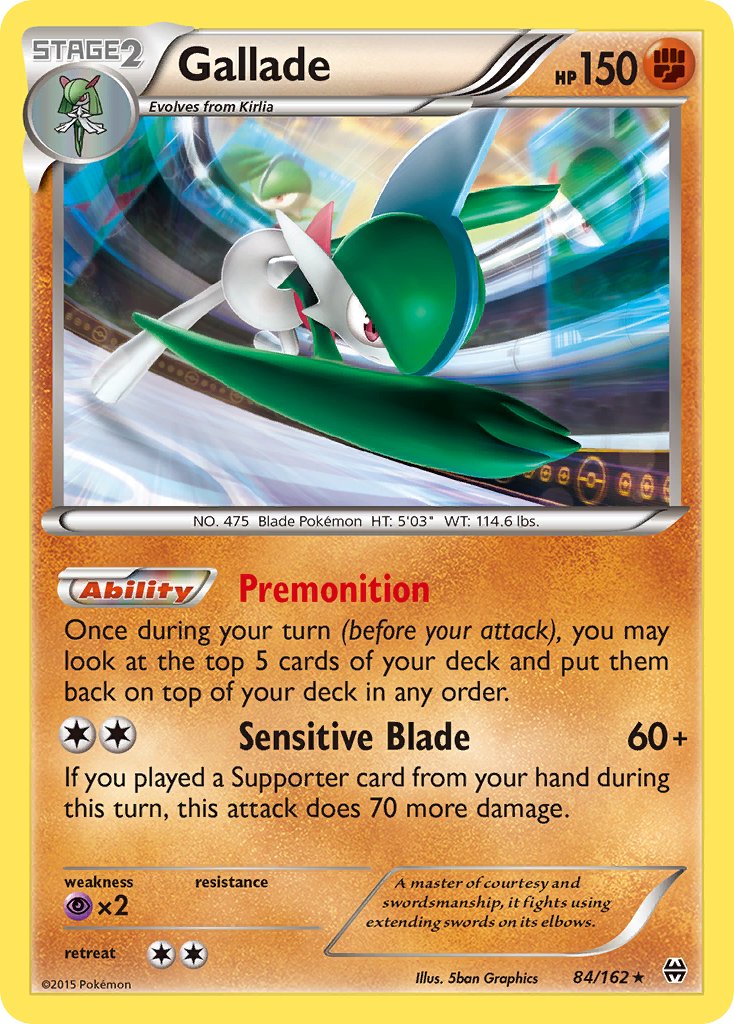 Gallade (84/162) (Cosmos Holo) (Blister Exclusive) [XY: BREAKthrough] | Enigma On Main