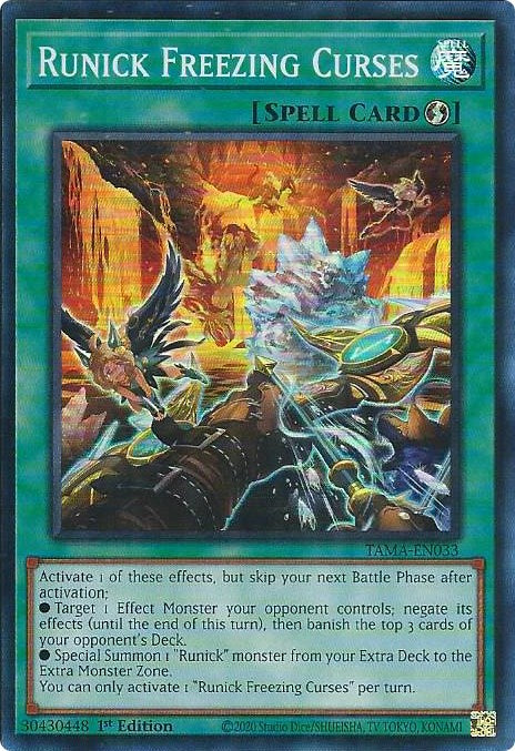 Runick Freezing Curses [TAMA-EN033] Super Rare | Enigma On Main