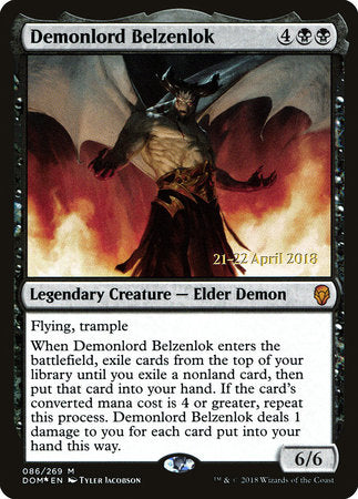 Demonlord Belzenlok [Dominaria Promos] | Enigma On Main