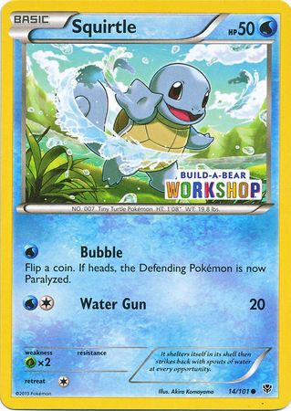 Squirtle (14/101) (Build A Bear Workshop Exclusive) [Black & White: Plasma Blast] | Enigma On Main