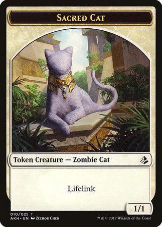 Sacred Cat Token [Amonkhet Tokens] | Enigma On Main