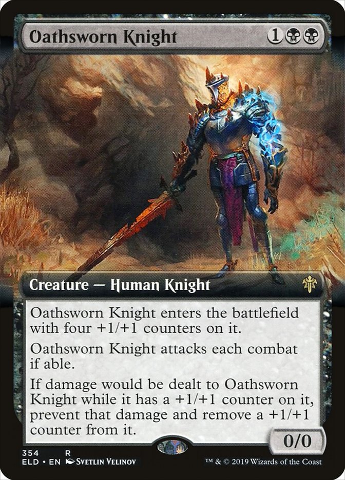 Oathsworn Knight (Extended Art) [Throne of Eldraine] | Enigma On Main