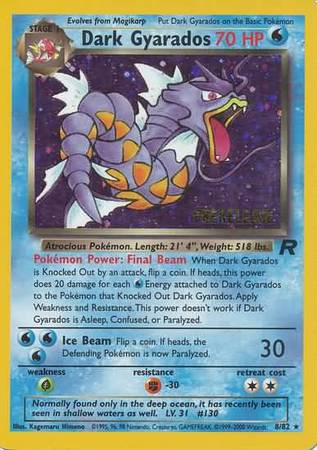 Dark Gyarados (8/82) (Prerelease Promo) [Team Rocket Unlimited] | Enigma On Main