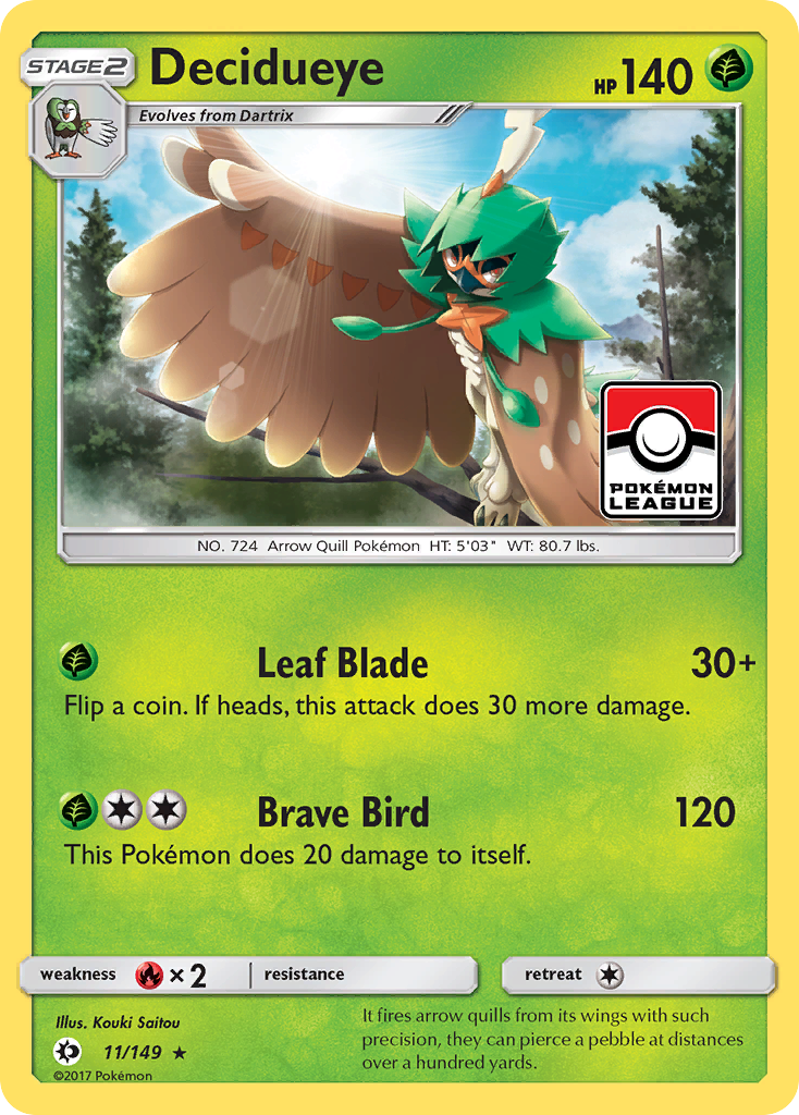 Decidueye (11/149) [Sun & Moon: Base Set] | Enigma On Main