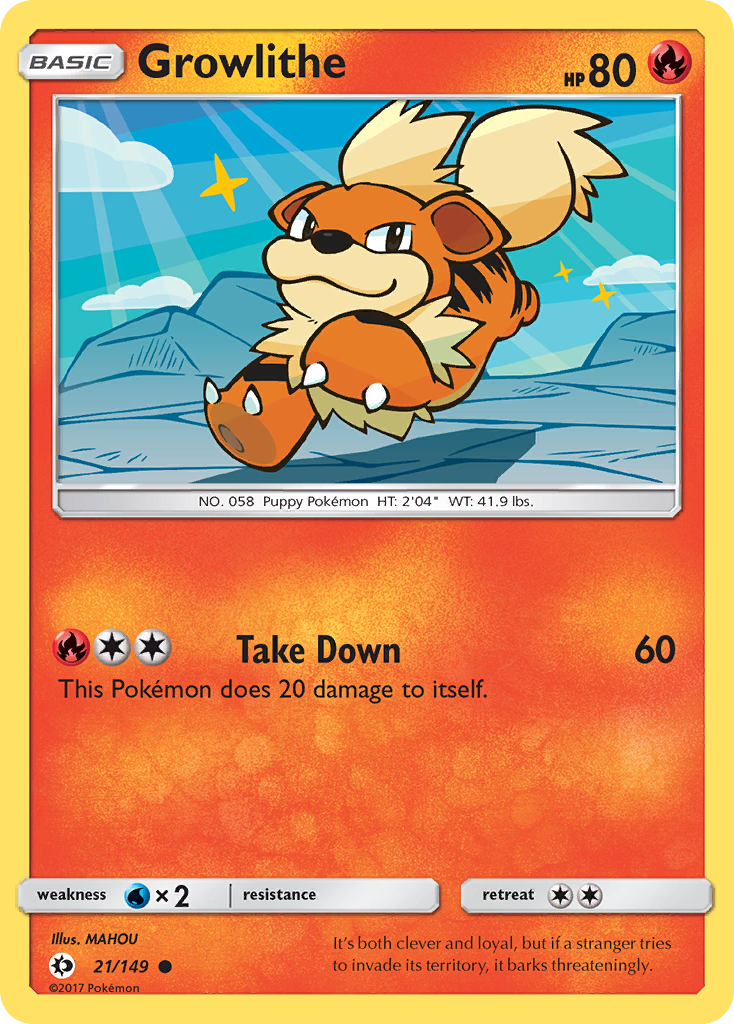 Growlithe (21/149) [Sun & Moon: Base Set] | Enigma On Main