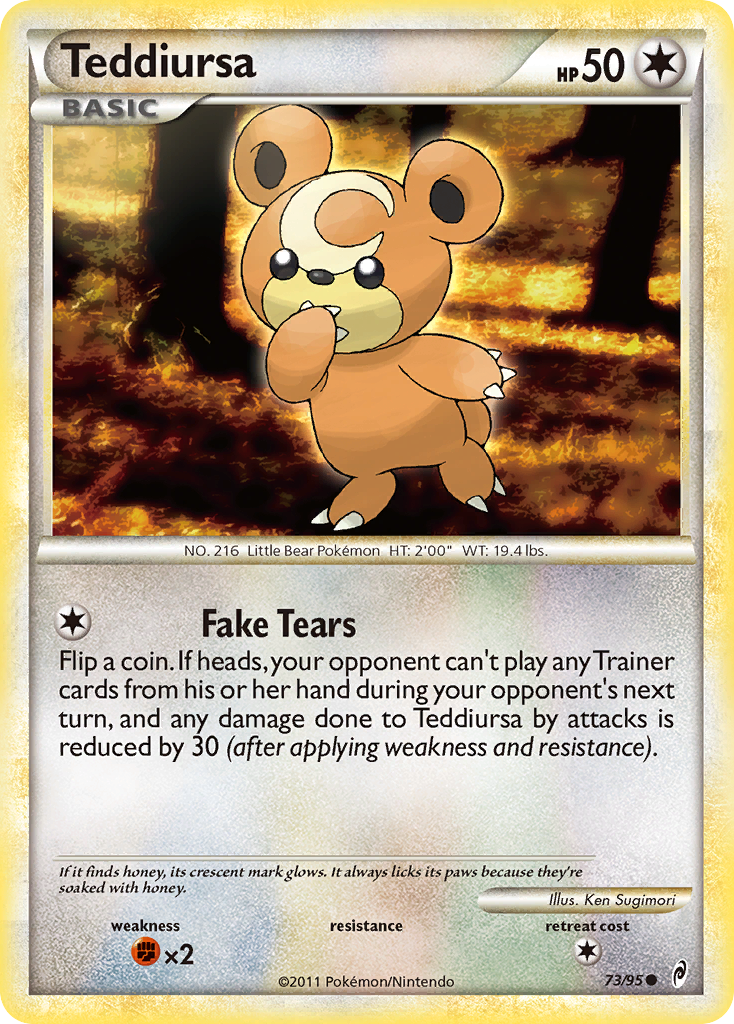 Teddiursa (73/95) [HeartGold & SoulSilver: Call of Legends] | Enigma On Main