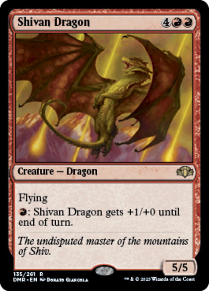 Shivan Dragon [Dominaria Remastered] | Enigma On Main