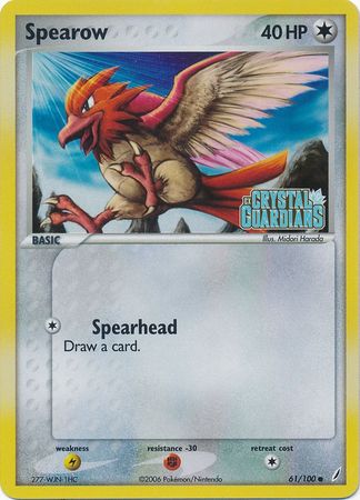 Spearow (61/100) (Stamped) [EX: Crystal Guardians] | Enigma On Main