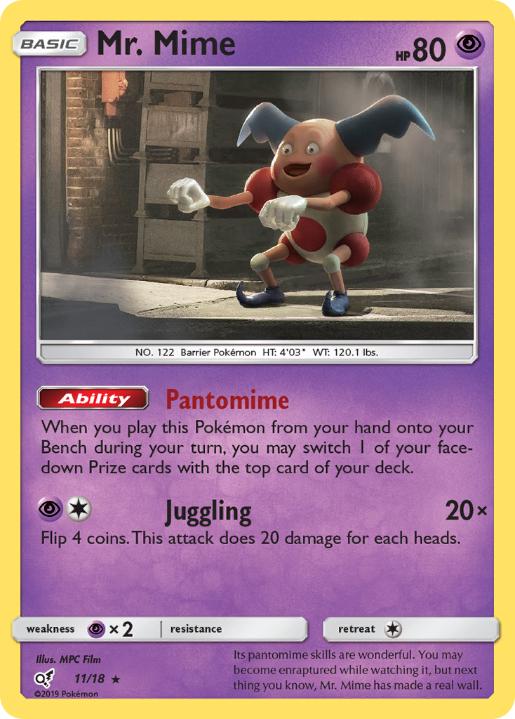 Mr. Mime (11/18) [Sun & Moon: Detective Pikachu] | Enigma On Main