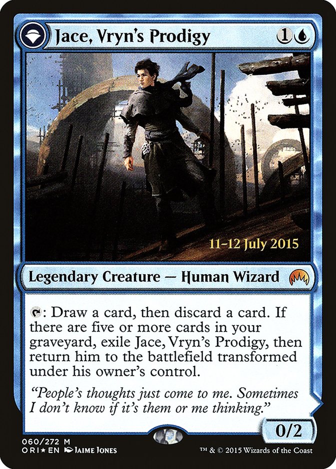 Jace, Vryn's Prodigy // Jace, Telepath Unbound [Magic Origins Prerelease Promos] | Enigma On Main