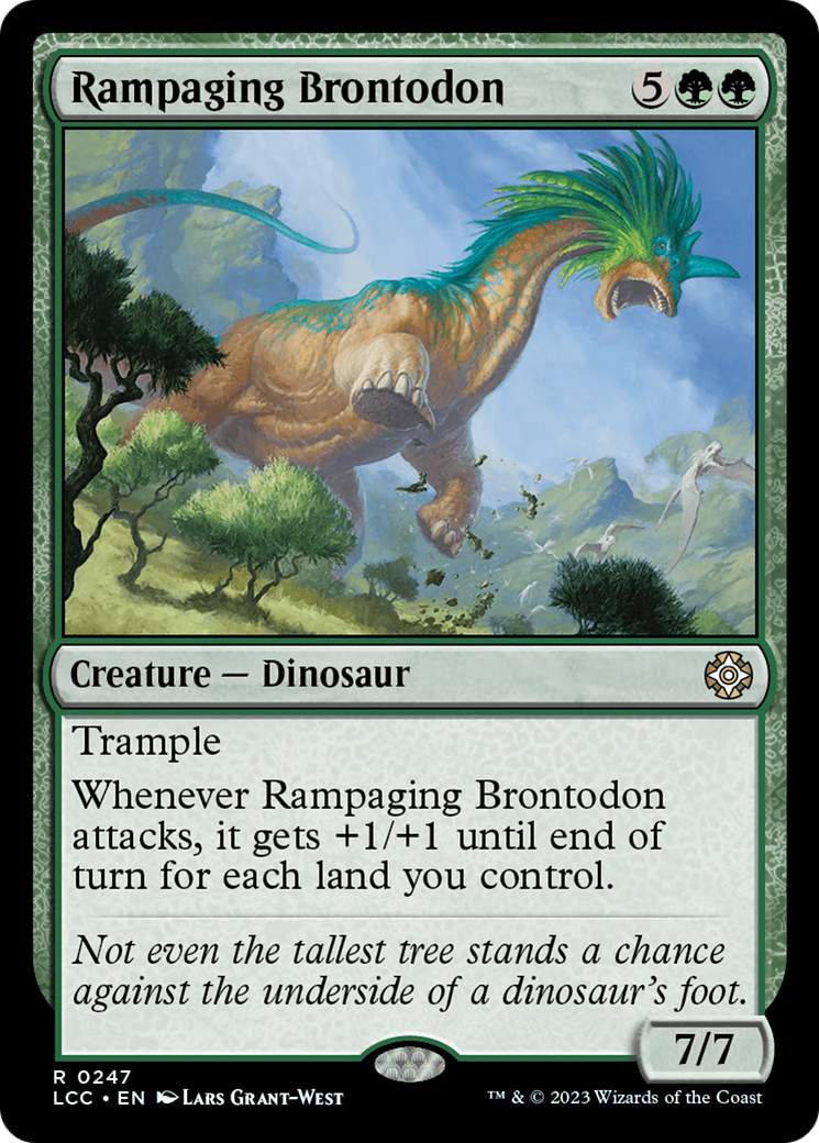 Rampaging Brontodon [The Lost Caverns of Ixalan Commander] | Enigma On Main