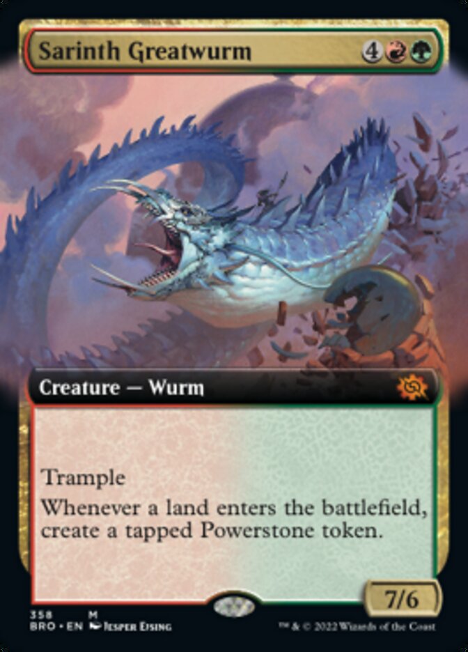 Sarinth Greatwurm (Extended Art) [The Brothers' War] | Enigma On Main