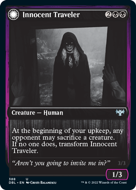 Innocent Traveler // Malicious Invader [Innistrad: Double Feature] | Enigma On Main