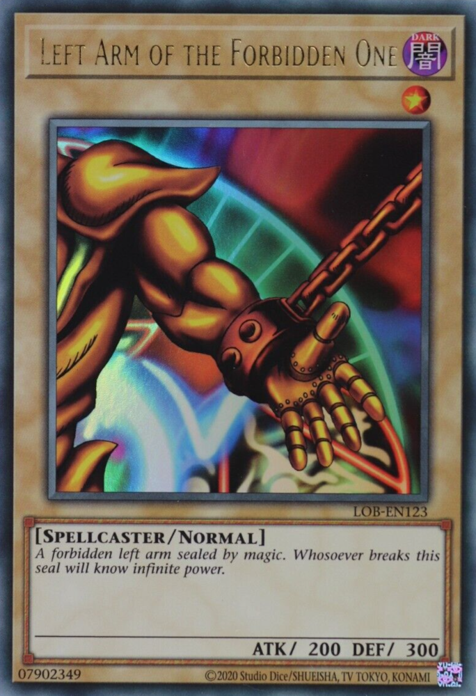 Left Arm of the Forbidden One (25th Anniversary) [LOB-EN123] Ultra Rare | Enigma On Main