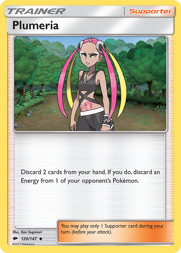 Plumeria (120/147) [Sun & Moon: Burning Shadows] | Enigma On Main