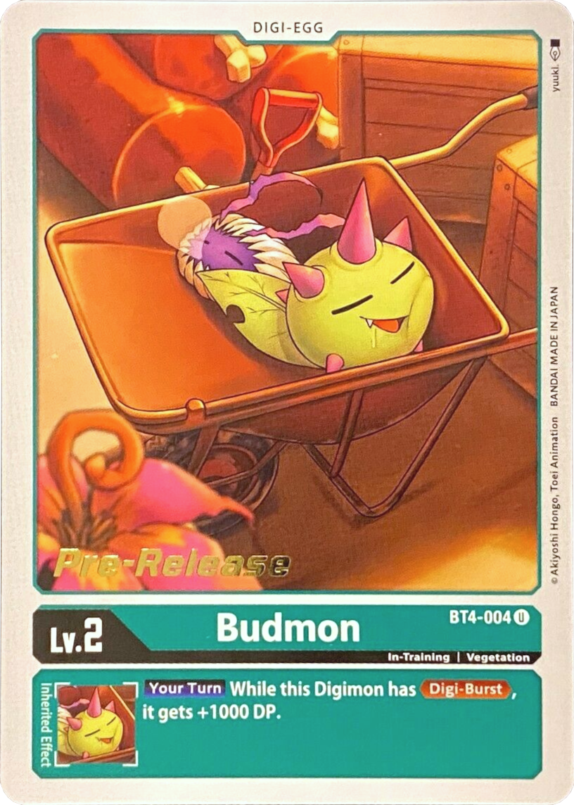 Budmon [BT4-004] [Great Legend Pre-Release Promos] | Enigma On Main