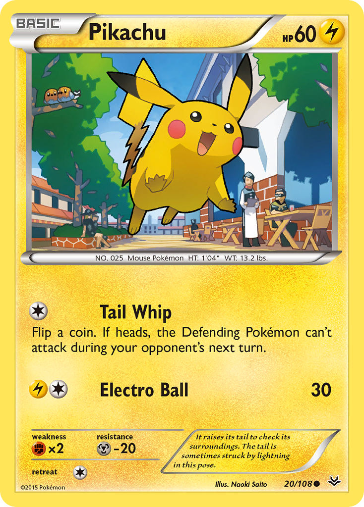 Pikachu (20/108) [XY: Roaring Skies] | Enigma On Main