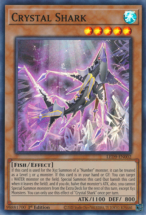 Crystal Shark [LED9-EN002] Super Rare | Enigma On Main